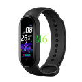 2021 Último estado de la pantalla del fitness de la salud M6 Smart Bracelet Sports Pedómetro Reloj Smartwatch M6